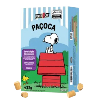 Paçoca Rolha  Power 1 One Snoopy Display 432g