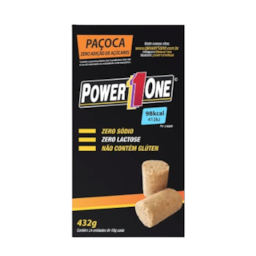 Paçoca Rolha Zero Power One 432g Display Com 24 Unidades (18g cada)