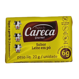 Paçoca Sabor Leite Em Pó Paçoca Do Careca 20g Paçoca Sabor Leite Em Pó Paçoca Do Careca 20g
