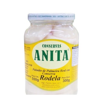 Palmito Rodela Em Conserva Anitta 300g