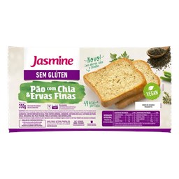 Pão com Chia e Ervas Finas sem Glúten 350g - Jasmine