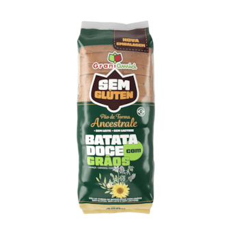 Pão de Forma Sem Glúten Batata Doce Com Grãos Graniamici 420g Val. 19/03/2026