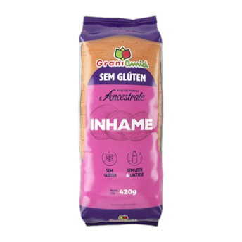 Pão de Forma Sem Glúten Inhame Graniamici 420g Val. 27/07/2025