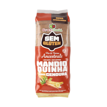 Pão de Forma Sem Glúten Mandioquinha Com Cenoura Graniamici 420g Val. 25/11/2025