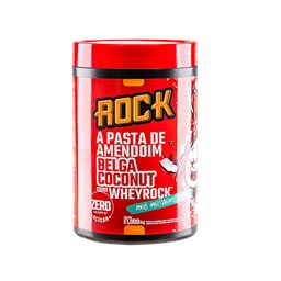 Produto Pasta De Amendoim Belga Coconut Com WheyRock 1Kg - Rock