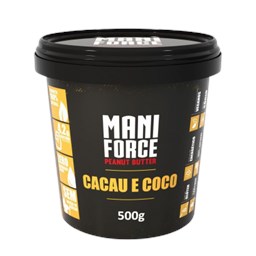 Produto Pasta de Amendoim Cacau e Coco 500g - Mani Force