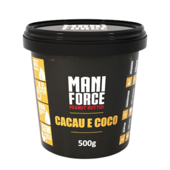 Pasta de Amendoim Cacau e Coco 500g - Mani Force Pasta de Amendoim Cacau e Coco 500g - Mani Force