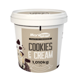 Pasta De Amendoim Gourmet Sem Óleo 1,010kg Cookies & Cream Manicrem Pasta De Amendoim Gourmet Sem Óleo 1,010kg Cookies & Cream Manicrem