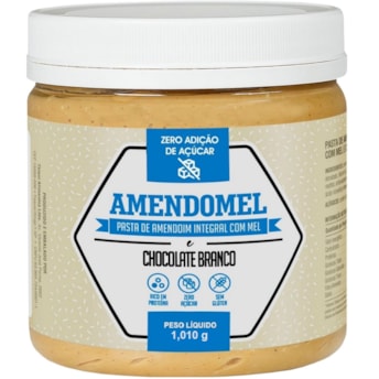 Pasta de Amendoim Integral Chocolate Branco com Mel 1,010g
