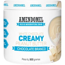 Produto Pasta de Amendoim Integral com Mel e Chocolate Branco 500g - Amendomel