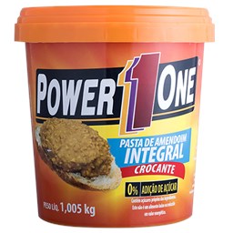 Produto Pasta de Amendoim Integral Crocante Power 1 one 1,005 Kg