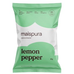 Pipoca Artesanal Lemon Pepper Mais Pura 100g