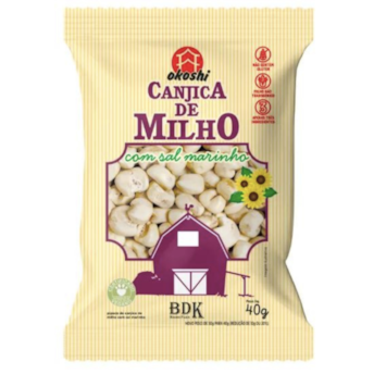 Pipoca com Sal Marinho Canjica de Milho Okoshi 40g Pipoca com Sal Marinho Canjica de Milho Okoshi 40g