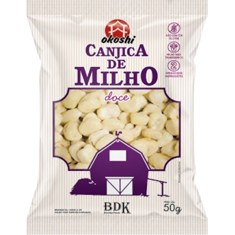 Pipoca Doce Canjica de Milho 50g - Okoshi