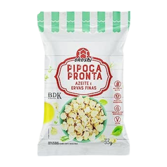 Pipoca Pronta sabor Azeite e Ervas Finas Okoshi 50g