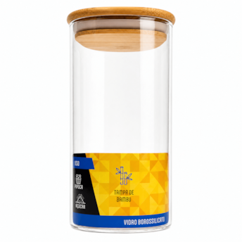 Porta Mantimentos Quadrado Borossilicato 1350ml