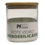 Porta Mantimentos Quadrado Borossilicato 740ml
