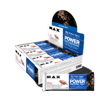 Power Protein Bar Morango Sensation Max Titanium 90g Power Protein Bar Morango Sensation Max Titanium 90g