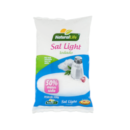 Sal Light Iodado NaturalLife 500g