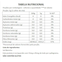 Sal Mairnho Integral De Mossoró BR Spices 1Kg