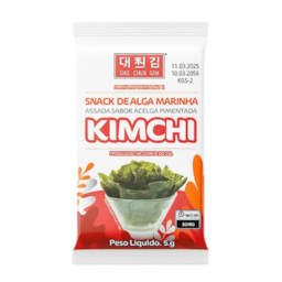 Snack De Alga Marinha Assada Sabor Kimchi 04g
