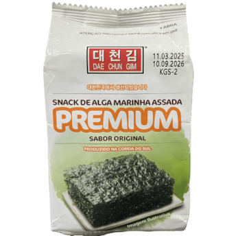 Snack De Alga Marinha Assada Sabor Original 4g