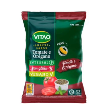 Snack Integral Sabor Tomate e Orégano 40g - Vitao