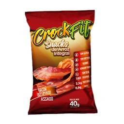 Snacks De Arrroz Integral Sabor Bacon Defumado 40g - CrockFit