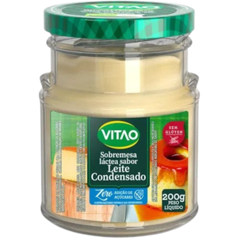 Sobremesa Láctea Sabor Leite Condensado Zero 200g Vitão Sobremesa Láctea Sabor Leite Condensado Zero 200g Vitão