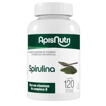 Spirulina 500mg ApisNutri 120 Cápsulas