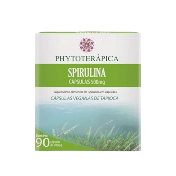 Spirulina 90 Cápsulas 500mg - Phytoterápica Spirulina 90 Cápsulas 500mg - Phytoterápica