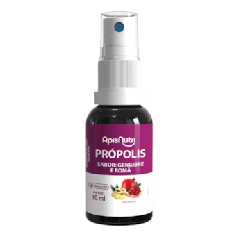 Spray De Propolis, Gengibre e Romã Apisnutri 30ml