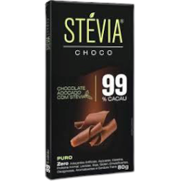 Stevia Choco 99% Cacau Tudo Zero Leite 70g