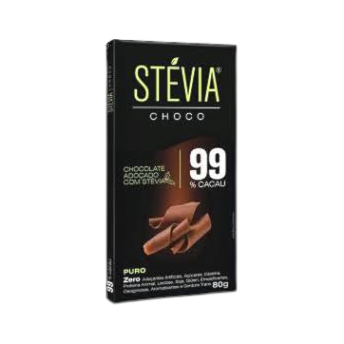 Stevia Choco 99% Cacau Tudo Zero Leite 70g