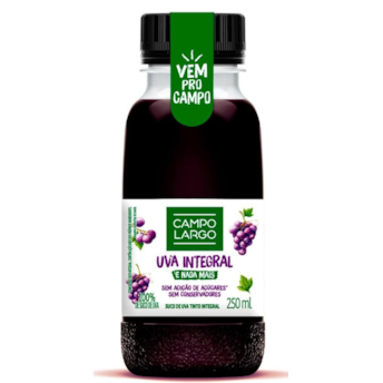 Suco de Uva Tinto Integral Campo Largo 250ml Suco de Uva Tinto Integral Campo Largo 250ml