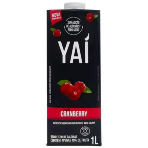 Suco Zero Sabor Cranberry Yaí 1L | São Vito