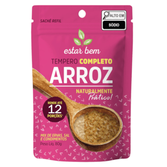 Tempero Completo Arroz Sache Estar Bem 80g