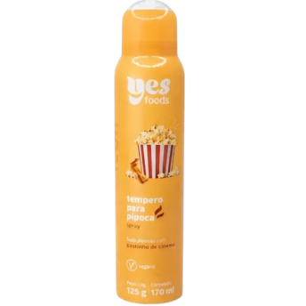 Tempero para Pipoca Sabor Bacon Spray Yes Foods 125g