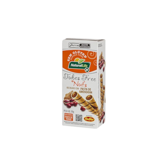 Tubes Free Nuts Pasta De Amendoim Sem Glúten Natural Life 50gr