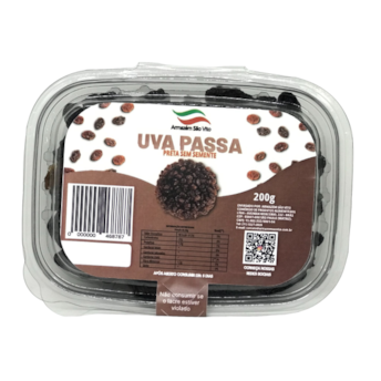 Uva Passa Preta Sem Semente 200g - São Vito