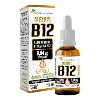 Vitamina B12 Metilcobalamina Sabor Uva Flora Nativa do Brasil 20ml