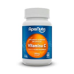 Vitamina C a Base de ácido Ascórbico Apisnutri 60 Cápsulas