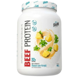 Whey Beef Protein Sabor Abacaxi/Hortelã Shark  900g Pote