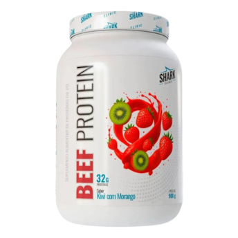 Whey Beef Protein Sabor Morango/Kiwi Shark  900g Pote