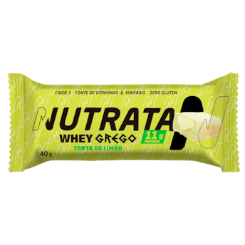 Whey Grego Bar Torta De Limão Nutrata 40g Whey Grego Bar Torta De Limão Nutrata 40g