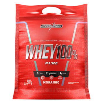 Whey Protein Concentrado 100% Pure 907g - Integralmedica Whey Protein Concentrado 100% Pure 907g - Integralmedica
